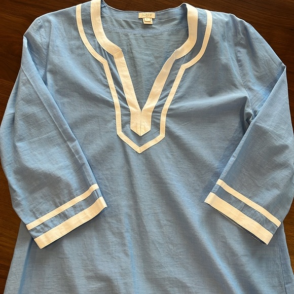 J CREW TUNIC STYLE COTTON TOP SIZE LARGE - Picture 5 of 5